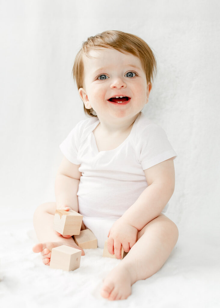 Baby milestone photography Raleigh, Baby’s first year milestone photos, JCrane Photography, Raleigh family photographer